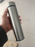 索赫304不锈钢智能保温杯 男款女士大容量水杯 车载茶水分离杯子礼物 【长茶隔】银色500ml 实拍图