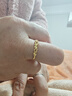 兆亮心语黄金戒指女款足金指环开活口可调节戒指 送女友新年礼物 计价 1.4克（心语..） 实拍图
