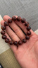 玉海云瑶海南黄花梨木手串霸气虎皮纹高油密文玩念佛珠送男女友礼物12mm 实拍图
