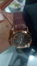 【网红爆款】商务腕表石英运动表休闲皮带男女手表 棕色 实拍图