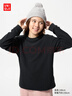 优衣库童装男童女童摇粒绒圆领T恤长袖抓绒481213 09 黑色 120 实拍图