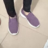 足力健老人鞋一脚蹬散步鞋艾草健康妈妈鞋休闲鞋冬季女鞋 1616Z绛紫38 实拍图