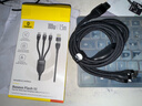 倍思充电线三合一快充多头一拖三PD充电线适用Type-c华为mate60pro苹果15/14promax手机电脑充电器线 实拍图