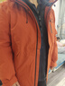 鸭鸭王一博同款冰壳冲锋衣羽绒服男冬季新款三合一户外三防情侣女外套 焦橙色 XL /180 实拍图