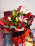 来一客鲜花速递玫瑰百合鲜花送女友老婆生日礼物全国同城配送 19朵红玫瑰粉百合花束 实拍图