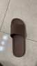 京东京造【抗菌皮纹拖】eva软弹家居防臭浴室新款拖鞋男士 深棕色 44-45 实拍图
