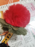 仿獭兔毛小柿子可爱书包包挂件毛绒球玩偶公仔汽车钥匙扣挂饰礼物 1个装【柿柿如意挂件】 1个装 实拍图