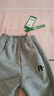 左西男童加绒裤子运动裤2025秋冬新款儿童中大童束脚长裤 灰色 130 实拍图
