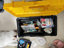 【万人同抢】家用多功能五金收纳箱手提电工工具箱车载维修配件箱 【双层星.金黄】20寸加厚 复工爆品 实拍图