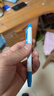 uni三菱（uni）双头荧光记号笔 学生作业手账绘画标记笔彩色笔 细0.4mm粗4mm PUS-103T 1支/袋 蓝色 实拍图