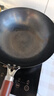 艾美仕炒锅 无涂层精铁炒锅铁锅炒菜锅真不锈电磁炉燃气灶通用 无盖30cm 实拍图