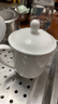 陶相惠茶杯办公杯陶瓷杯纯白骨瓷带盖会议杯子开会水杯定制公司LOGO刻字 实拍图