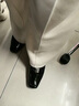 三彩2025冬季新款休闲裤松紧腰宽松直筒裤长裤简约M 奶白色 S 155/64A 155/64A 实拍图