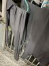 红豆内衣男纯色棉莫圆领秋衣秋裤男薄款百搭打底保暖内衣 岩灰185 实拍图