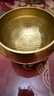 梵木果【麟纹钵】尼泊尔半手工颂钵音疗佛音黄铜碗瑜伽采耳居家冥想静心 金色小款-12cm +标准三件套 实拍图