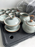 京东京造 茶具整套 功夫茶具套装带茶盘茶壶茶杯 天青汝窑西施壶 16件 实拍图
