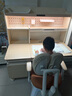 爱果乐（IGROW）咖啡猫2.0儿童学习桌书桌椅套装写字桌升降中小学生家用课桌1.2m 实拍图