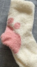 尼多熊儿童袜子秋冬加厚保暖婴儿珊瑚绒中长筒宝宝袜子儿童 实拍图