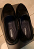 奥康（Aokang）官方春秋季流行商务休闲皮鞋男士舒适百搭一脚蹬鞋子男黑42码 实拍图