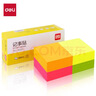 得力（deli)12本1200张荧光彩色便利贴  76*76mm便条纸/ 记事贴/ 自粘留言本 办公用品 9085 实拍图