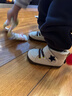 月星童鞋 日本进口儿童棉鞋男童冬季防寒加绒学步鞋女童宝宝鞋 白色 23 (内长14.5cm适合脚长14cm) 实拍图