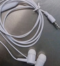 【爆款】重低音入耳式 有线耳机 时尚线控3.5mm手机电脑MP3通用 学生游戏耳机可通话音乐耳机 简约白色（活动款） 实拍图