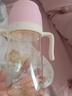 小土豆（potato）吸管奶瓶PPSU婴儿奶瓶6个月以上大宝宝带重力球奶嘴300ml 甜杏粉 实拍图