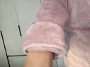 南极人女士睡衣女冬加绒长袖开衫可外穿法兰绒家居服小羊棉粉 实拍图