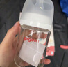 贝亲（Pigeon）玻璃奶瓶宽口径防胀气160ml S号奶嘴 1月+ AA186  实拍图