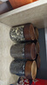 高硼硅密封玻璃罐螺纹相思木盖茶叶罐防潮储存便携收纳花茶罐 小口径茶叶密封罐6.5*9 180ml 1个 实拍图