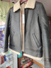 圣大保罗男士皮衣2025秋冬款合身版羊皮革皮毛一体翻领男士休闲保暖皮衣男 黑色Z9 M  (48) 170/88B 晒单实拍图