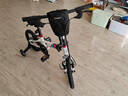 书比（sooibe）伸缩跨龄折叠儿童自行车3岁-16周岁男孩女孩折叠辅助轮学生车005 14寸【005珍珠白】辅轮可站人 实拍图