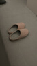 内泊（NEIBO）【超舒服】乳胶棉拖鞋女冬季天室内家居防滑防臭橡胶软底羊毛粉38 实拍图