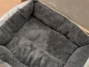 贝初众狗窝保暖猫窝冬季大中小型犬狗垫子狗狗睡垫四季通用狗床泰迪狗窝 灰色-S【40*50cm】建议8斤内 【加绒加厚】 【加量充棉】 实拍图