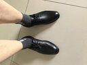 红蜻蜓真皮男鞋秋冬舒适商务休闲皮鞋高级正装德比鞋婚鞋WTA7376黑色41 实拍图