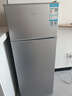 奥克斯（AUX）家用双门迷你小型冰箱 冷藏冷冻保鲜小冰箱 宿舍租房节能电冰箱 【国家补贴】BCD-50K66 旗舰款 银色 实拍图