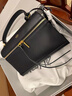 GROTTO个乐经典R66系列小中号百搭通勤复古手提单肩斜挎包通勤圣诞礼物 经典黑S（古金） 实拍图