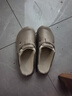 稻草人棉拖鞋男士勃肯鞋居家用一脚蹬加绒秋冬户外防滑情侣女 棕棉42-43 实拍图
