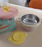 新安代儿童餐具辅食碗婴儿宝宝研磨碗316L不锈钢可拆卸注水保温碗吸盘碗 【可感温】辅食碗绿+果泥勺+饭兜+硅胶软勺 实拍图