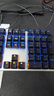达尔优（dareu）EK815机械合金版 机械键盘 有线键盘 游戏键盘 108键 单光 多键无冲 吃鸡键盘 黑银黑轴 实拍图