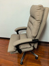 顾全老板椅可躺电脑办公椅真皮家用按摩加热人体工学椅C533H咖皮 实拍图