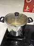 苏泊尔（SUPOR）高压锅悦旋压力锅巧易开蒸煮两用100kPa双耳防爆家用304不锈钢锅 蒸格款-含玻璃盖 22cm 6L 实拍图