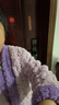 红豆居家法兰绒睡衣女冬季撞色提花加厚女士家居服 豆蔻紫 160/84A  实拍图