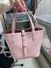 CHARLES&KEITH简约通勤手提水桶包菜篮子包生日新年礼物送女友CK2-10151518 Cotton Candy Pink棉花糖粉 S 实拍图
