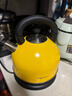 格立高（Geligao） 电热水壶304不锈钢 烧水壶自动断电 家用2-3人大容量烧开水器防溅出水口设计可折叠提手 3L 柠檬黄 实拍图