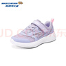 Skechers斯凯奇童鞋运动鞋男女儿童鞋魔术贴儿童鞋中大童跑步鞋405315L 【透气款】女童-薰衣草色/LAV 33 实拍图