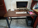 赛森实木电脑桌家用学习写字桌台式书桌办公简易书桌电竞长条子工作台 【胡桃木色】加厚25MM桌面E0环保 长120*70*75加粗碳钢桌架50mm方 实拍图