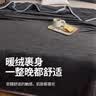 红豆牛奶绒毛毯冬季加厚加绒办公室午睡毯子家用珊瑚绒双人沙发毯家用 太空灰【不起球/防静电】 150*200cm【牛奶绒毛毯】 实拍图
