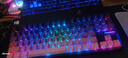 狼蛛（AULA）F87ProV2客制化无线机械键盘电竞游戏专用  蓝牙/2.4G/有线三模连接全键热插拔gasket结构办公键盘 F87 Pro黑莓粉等高线8000mAh灰木轴V4 实拍图