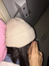 361°帽子女冬季保暖毛线帽情侣户外骑行包头帽防寒防风针织帽卡其 实拍图